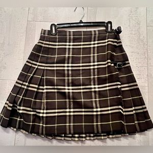 AUTH. Burberry Wool Skirt